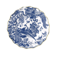 Aves Blue Dessert Plate