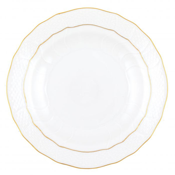 Golden Edge Dessert Plate