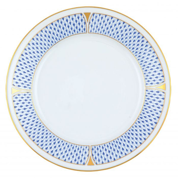 Art Deco Blue Dinner Plate