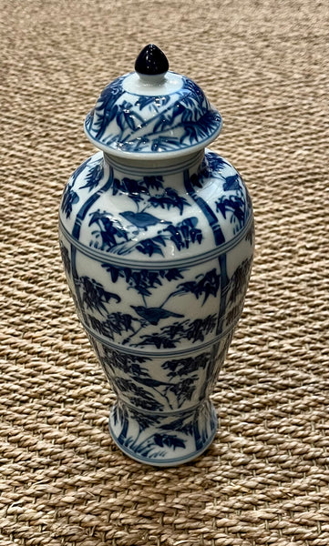 Bamboo Covered Porcelain Jar