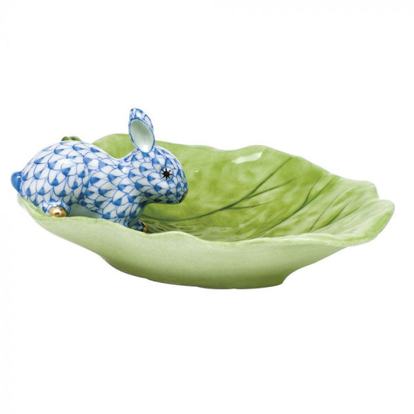 Bunny On A Cabbage in Blue