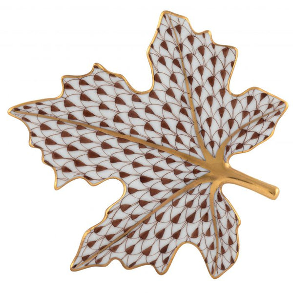 Maple Leaf in Brown, Green, or Rust