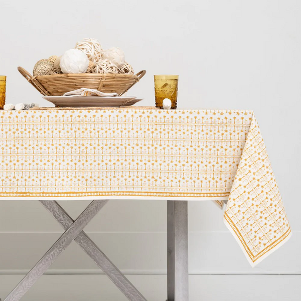 60 X 120 Golden Palm Tablecloth
