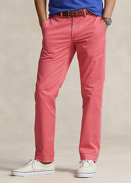 Straight Fit Bedford Pant Red