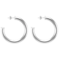 Chantal Hoops - Silver 1.75"