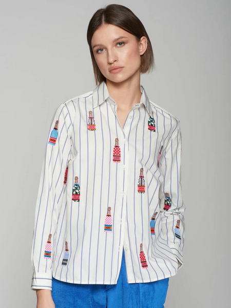 Embroidered Shirt - Stripe