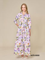 Long Shirt Dress - Lavender