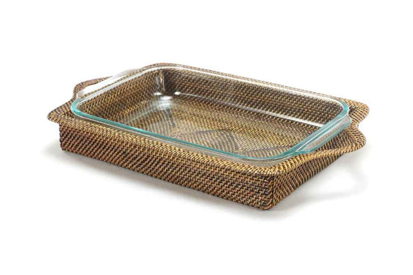 Wicker Casserole With Insert - 4.8 Quart (Large)