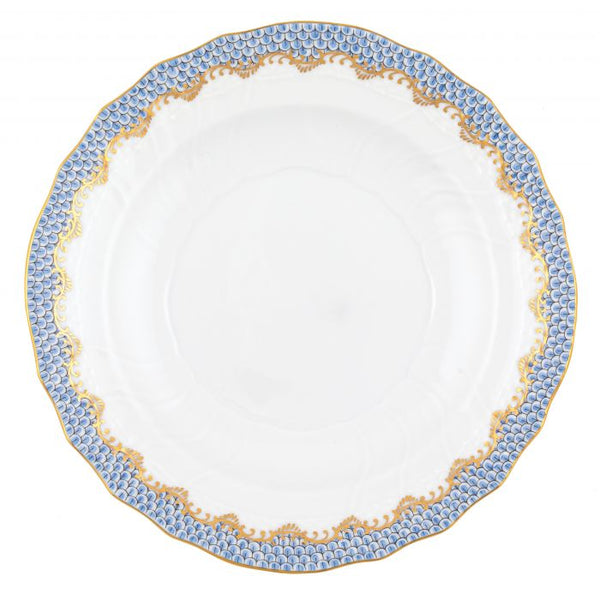 Fish Scale Light Blue Salad Plate