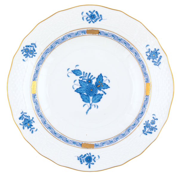 Chinese Bouquet Blue Dessert Plate