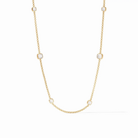 Aquitaine Station Necklace-Clear Crystal