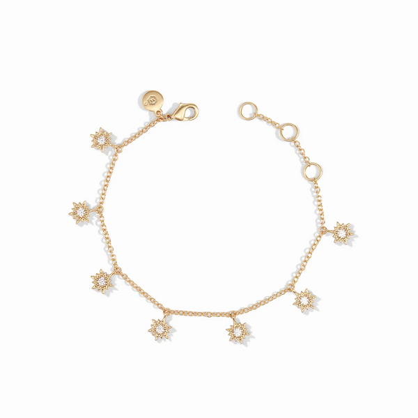 Celeste Charm Bracelet - CZ Stars