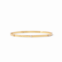Crescent Stone Bangle - CZ Medium