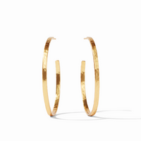 Crescent Hammered Hoop - XL