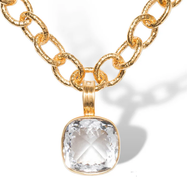 Faceted Maxi Enhancer - Quartz