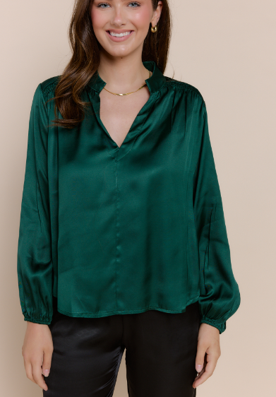 Freya Blouse - Verde Bosco