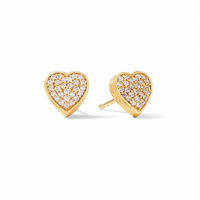 Heart Studs - Pave