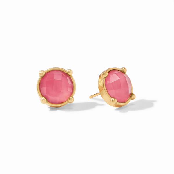 Honey Stud in Iredescent Peony Pink