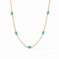 Hydra Del. Station Necklace-turquoise