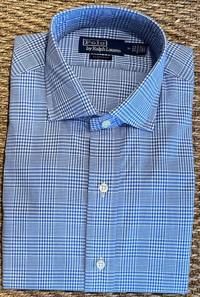 Poplin Shirt - Blue Plaid
