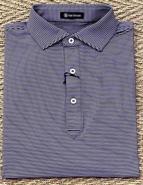 Kershaw Performance Polo - Purple/Navy