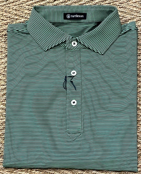 Kershaw Performance Polo - Green/Blue