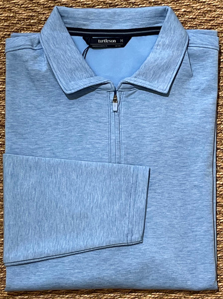 Stirling Sport Zip Polo - Luxe Blue