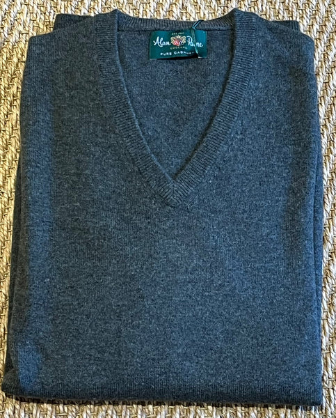 Haddington Vee Neck Sweater - Rosemary