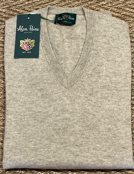 Albury Vee Neck Sweater - Cream