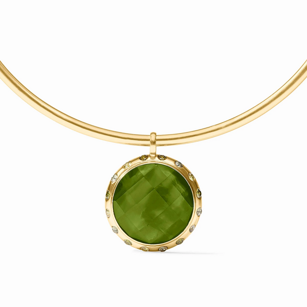 Rainbow Statement Necklace - Green