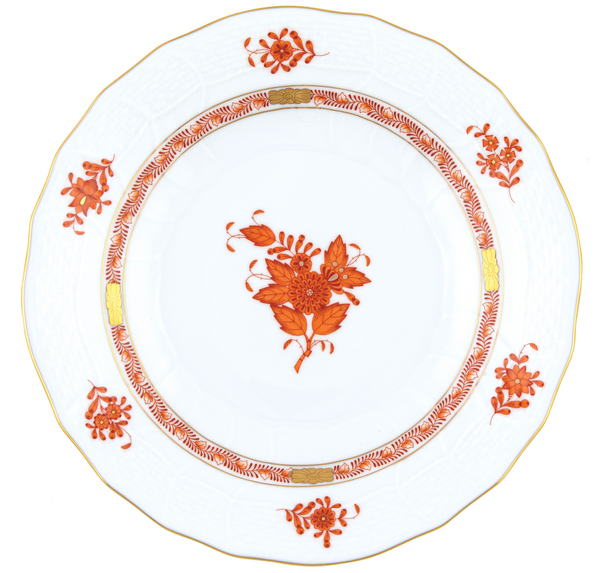 Chinese Bouquet Rust Dessert Platet