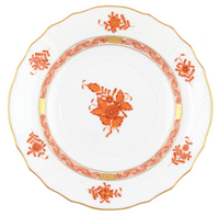 Chinese Bouquet Rust Salad Plate