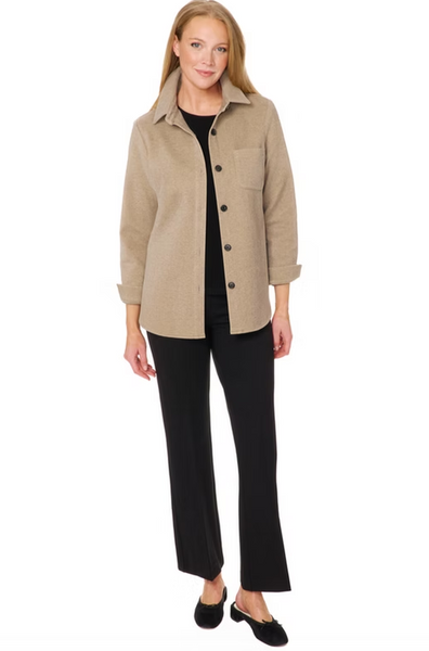 Shirt Jacket - Taupe