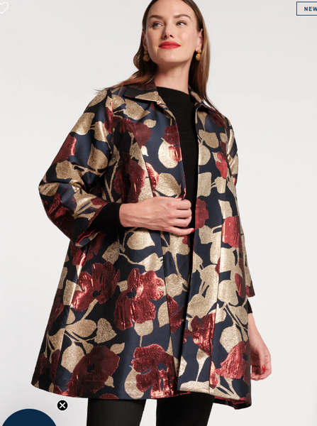 Cornelia Swing Coat - Floral