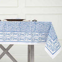 Tapestry Blue Tablecloth 60" x 120"