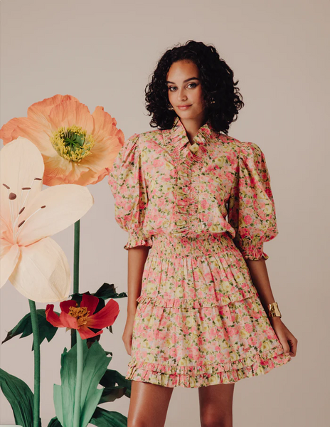 Zita Dress - Pink Floral
