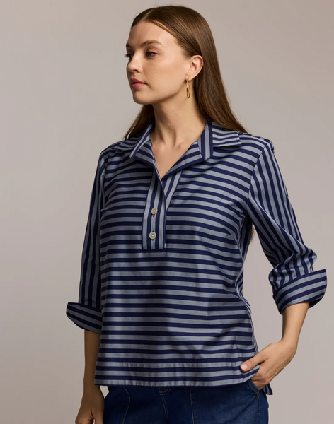 Aileen Blouse - Grey/Midnight