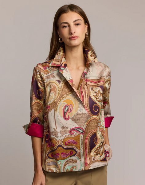 Aileen Blouse - Scarf Print