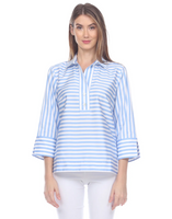 Aileen Blouse - Blue Stripe