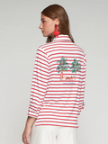 Striped Shirt w/Palm Tree on Back