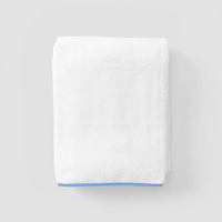 Bath Towel - White/Blue