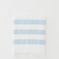 Beach Towel - Blue/White