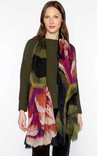 Black Multi Scarf 34X40