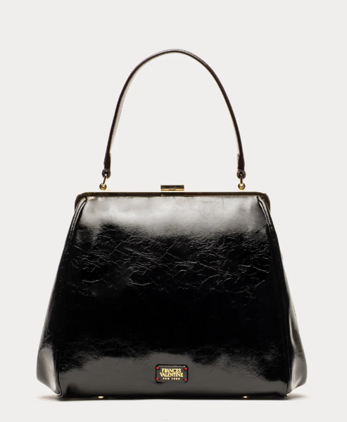 Katherine Frame Bag - Black Patent