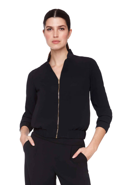 Bommer Jacket Silk- Black