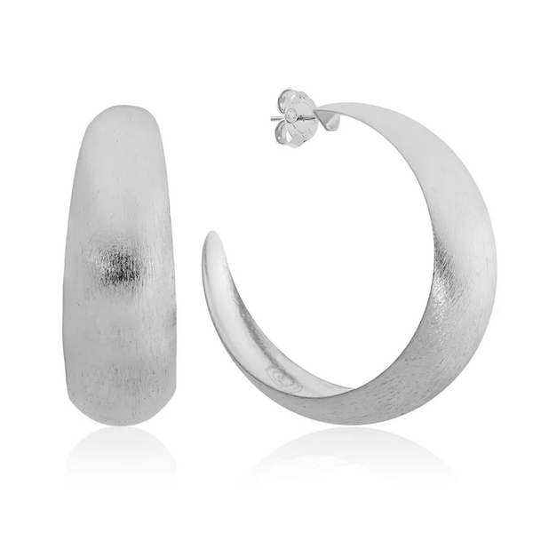 Brooke Hoops - Silver