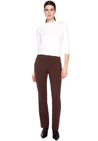 Knit Flare Pants - Dark Brown
