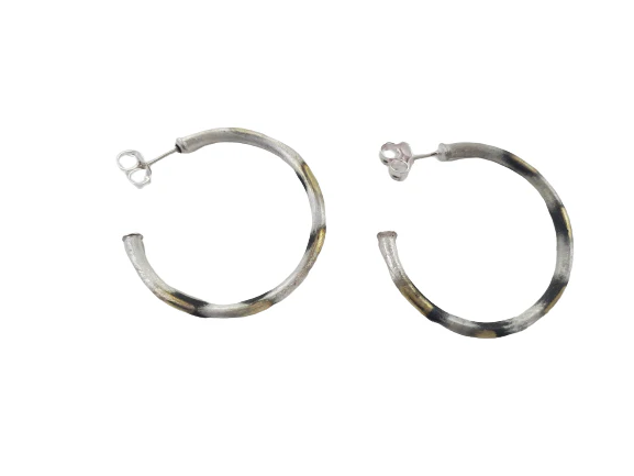 Everybody's Fav Hoops - Burnished Silver