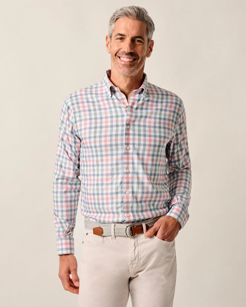 Callum Button Down - Navy Multi
