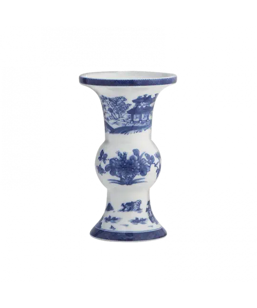 Blue Canton Shang Vase